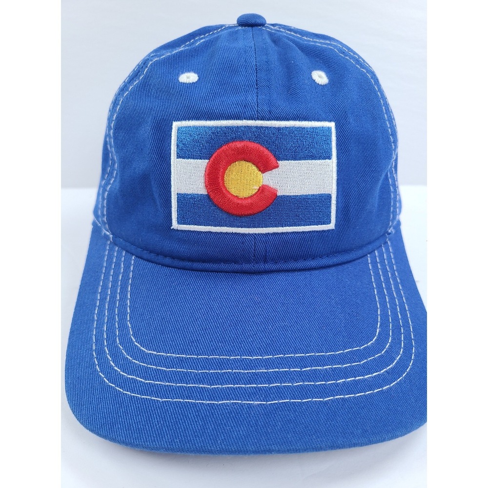 Burnies Colorado State Flag Snapback Hat Embroidered C Patch Adjustable Outdoors